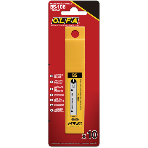 Lames de grattoir &agrave; double tranchant BS-10B 100 mm Absolute Business Supply