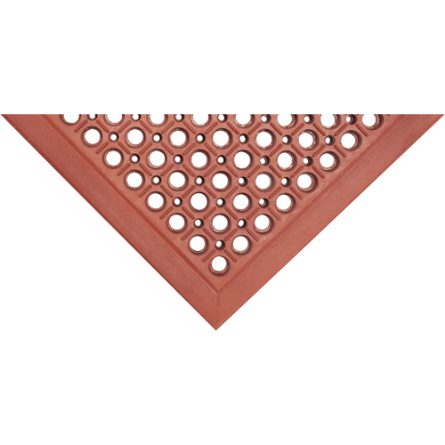 Competitor Series Mats, Slotted, 3' x 5' x 7/8", Orange, Natural Rubber Absolute Business Supply