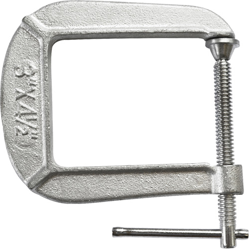 Light-Duty C-Clamp, 3" (76 mm) Capacity, 4-1/2" (114 mm) Throat Depth Absolute Business Supply