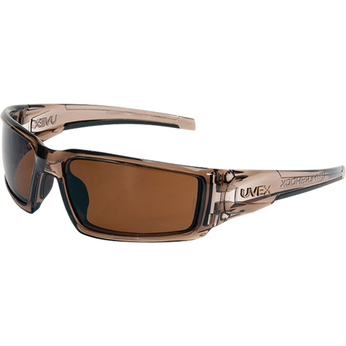 Uvex Hypershock Safety Glasses, Espresso Lens, Anti-Scratch/Polarized, ANSI Z87+ Absolute Business Supply