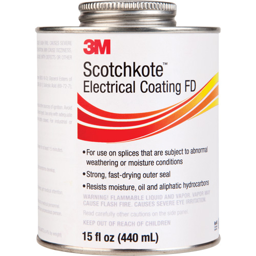 Rev&ecirc;tement &eacute;lectrique FD Scotchkote, Transparent, 15 oz, Canette Absolute Business Supply