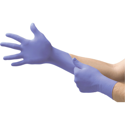 Supreno&reg; SE SU-690 Examination Gloves, Large, Nitrile, 7.1-mil, Powder-Free, Purple, Class 2 Absolute Business Supply