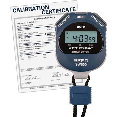 SW600 Stopwatch with Calibration Certificate, Digital, Water Resistant Absolute Business Supply