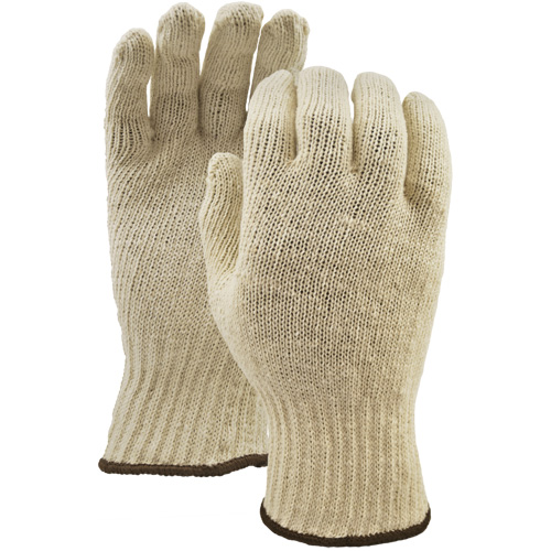 White Knight Gloves, Poly/Cotton, Large Absolute Business Supply