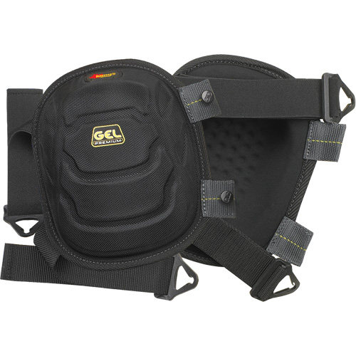 Gel-Tek Flooring Knee Pad, Buckle Style, Plastic Caps, Gel Pads Absolute Business Supply