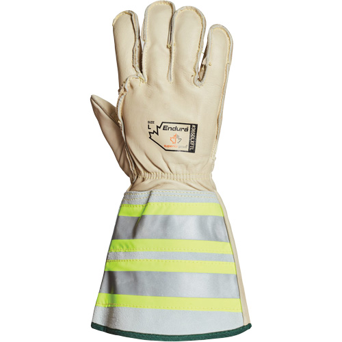 Endura&reg; Deluxe Winter Lineman Gloves with 6" Reflective Cuff, Medium, Horsehide Palm, Thinsulate Inner Lining Absolute Business Supply