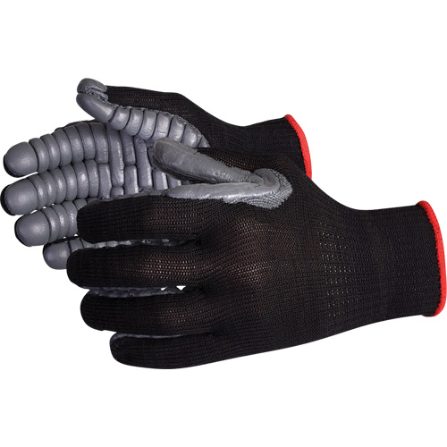 Gants antivibrations &agrave; doigts complets Vibrastop, Taille Grand, Paume Synth&eacute;tique Absolute Business Supply
