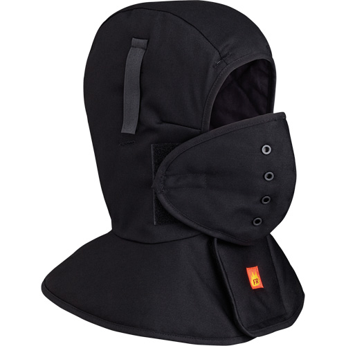 565A Flame Resistant Quilted Long Neck Hardhat Liner, Black, Cotton Absolute Business Supply