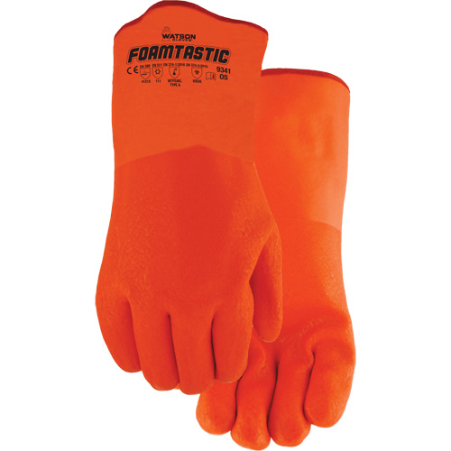 Foamtastic Gloves, One Size, PVC Coating, Foam Shell Absolute Business Supply