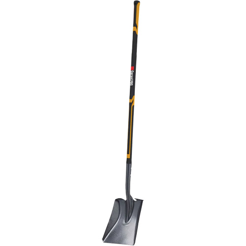 Pro Square Point Shovel, Fibreglass, Tempered Steel Blade, Straight Handle, 48" Long Absolute Business Supply