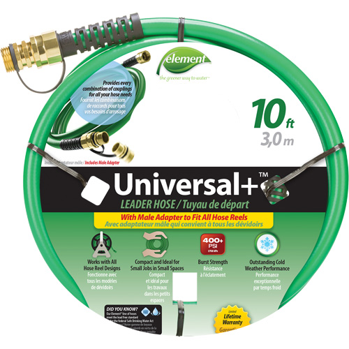 Tuyau Leader Element Universal+, PVC, 1/2" dia x 10' Absolute Business Supply