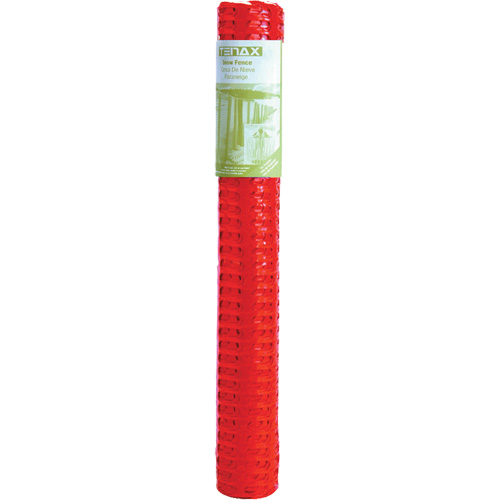 Plastic Snow Fence, 50' L x 4' W, Orange Absolute Business Supply