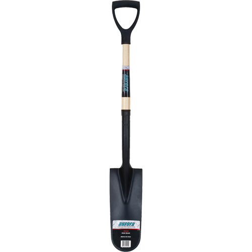 Heavy-Duty Drain Spade, Carbon Steel, 16" x 6" Blade, 29" L, D-Grip Handle Absolute Business Supply
