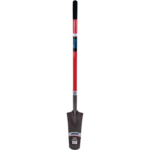 Pelle &agrave; drain robuste, Acier au carbone, Lame 16" x 6", 45" lo, Manche Droit Absolute Business Supply