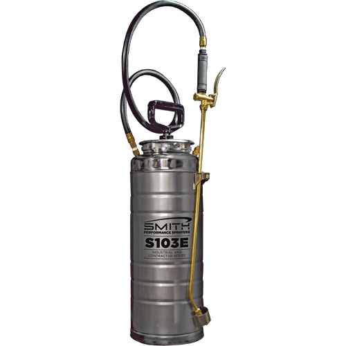 Vaporisateur de b&eacute;ton &agrave; compression s&eacute;rie industriel & entrepreneur, 3,5 gal. (16 L), Acier inoxydable, Lance de 24" Absolute Business Supply