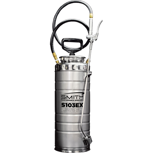 Vaporisateur de b&eacute;ton &agrave; compression s&eacute;rie industriel & entrepreneur, 3,5 gal. (16 L), Acier inoxydable, Lance de 24" Absolute Business Supply