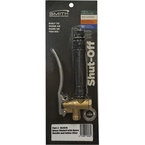 Brass Shut Off with Nylon Handle & In-Line Filter Absolute Business Supply