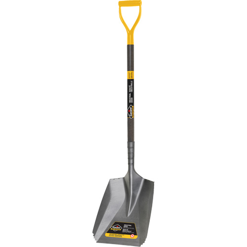 Serrated Snow Shovel, Tempered Steel Blade, 11-7/10" Wide, D-Grip Handle Absolute Business Supply