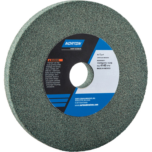 Meules pour rectifieuses d'&eacute;tabli - Meules Gemini, 10" x 1", Arbre de 1-1/4" Absolute Business Supply