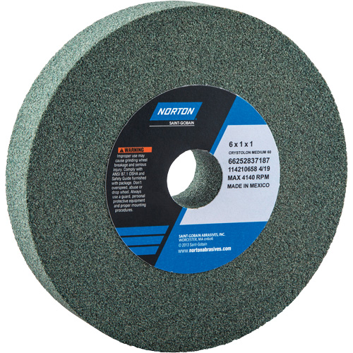 Meules pour rectifieuses d'&eacute;tabli - Meules Gemini, 6" x 3/4", Arbre de 1" Absolute Business Supply