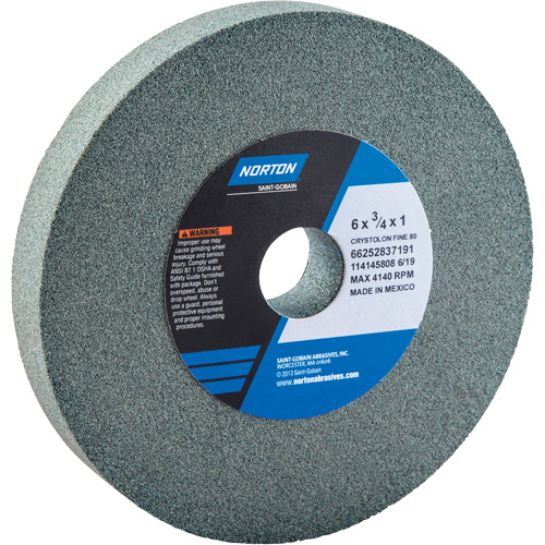 Meules pour rectifieuses d'&eacute;tabli - Meules Gemini, 6" x 3/4", Arbre de 1" Absolute Business Supply