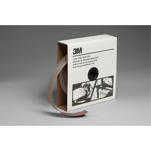 Rouleau de toile abrasive utilitaire 211K, Oxyde d'aluminium, 1-1/2" la x 150' lo, Grain 220 Absolute Business Supply