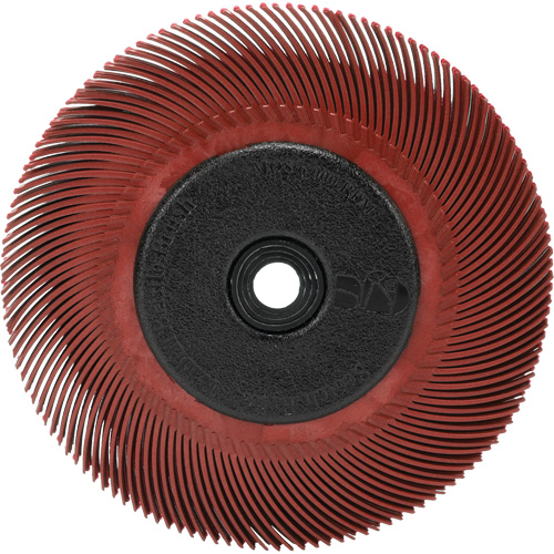 RADIAL BRISTLE BRUSH T-C6" With  ADAPTOR 220, Ceramic, 220 Grit, 6" Dia. Absolute Business Supply