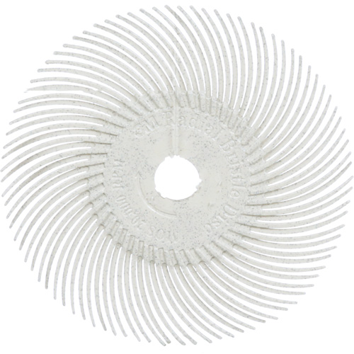 Meule en soie radiale Scotch-Brite, Oxyde d'aluminium, Grain 120, 3" dia. Absolute Business Supply