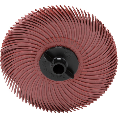 Meule en soie radiale Scotch-Brite, Oxyde d'aluminium, Grain 220, 3" dia. Absolute Business Supply