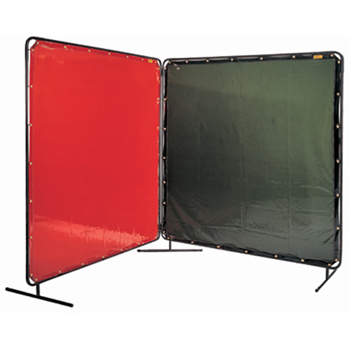&eacute;cran et cadre pour soudage, Vert, 6' x 6' Absolute Business Supply