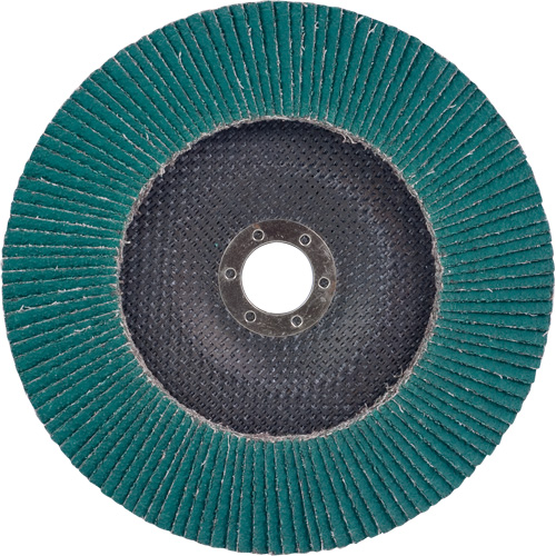 Flap Disc 577F, 7" x 5/8"-11, Type 27, 36 Grit, Zirconia Alumina Absolute Business Supply