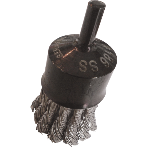 Brosses mont&eacute;es &agrave; fils nou&eacute;s, 1" dia., dia. Des fils 0,020", Tige 1/4" Absolute Business Supply