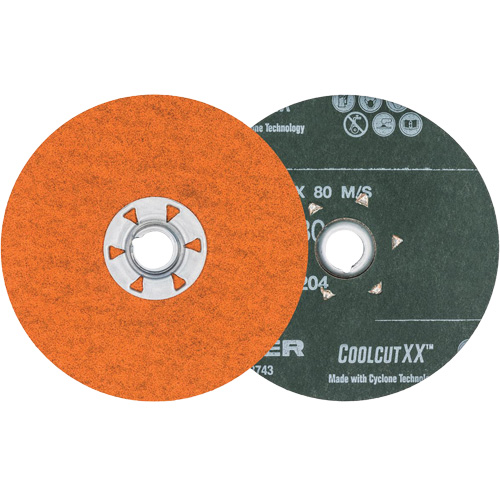 Coolcut XX Sanding Disc, 4-1/2" Dia., 80 Grit, Ceramic Absolute Business Supply