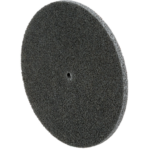 Scotch-Brite EXL Unitized Wheel, 6" x 1/4", 1/4" Arbor, Fine Grit, Silicon Carbide Absolute Business Supply