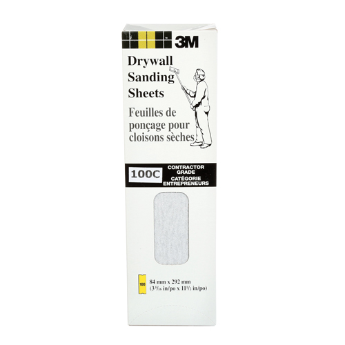Feuille de placopl&acirc;tre frais&eacute;e Tri-M-Rite Fre-Cut, 11-1/4" x 3-5/16", Grain 100, Carbure de silicium Absolute Business Supply