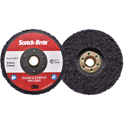 Scotch-Brite Clean & Strip XT Pro Disc, 4-1/2" Dia., Extra Coarse Grit, Silicon Carbide Absolute Business Supply