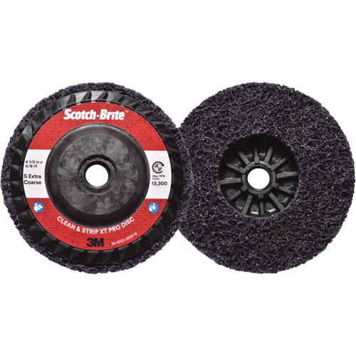 Scotch-Brite Clean & Strip XT Pro Disc, 4-1/2" Dia., Extra Coarse Grit, Silicon Carbide Absolute Business Supply