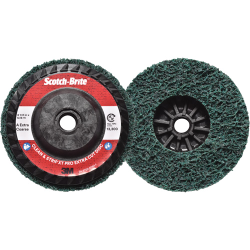 Scotch-Brite Clean & Strip XT Pro Extra Cut Disc, 4-1/2" Dia., Extra Coarse Grit, Aluminum Oxide Absolute Business Supply