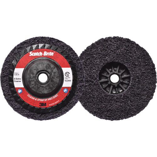 Scotch-Brite Clean & Strip XT Pro Disc, 5" Dia., Extra Coarse Grit, Silicon Carbide Absolute Business Supply