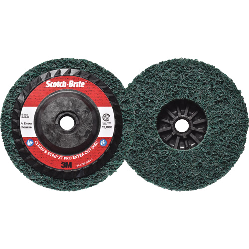 Disque extra coupe  Clean and Strip  XT Pro Scotch-Brite, 5" dia., Grain Extra grossier, Oxyde d'aluminium Absolute Business Supply