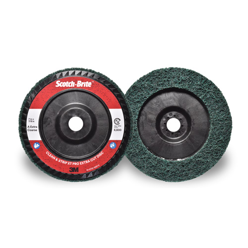 Disque extra coupe  Clean and Strip  XT Pro Scotch-Brite, 7" dia., Grain Extra grossier, Oxyde d'aluminium Absolute Business Supply