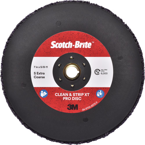 Scotch-Brite Clean & Strip XT Pro Disc, 7" Dia., Extra Coarse Grit, Silicon Carbide Absolute Business Supply