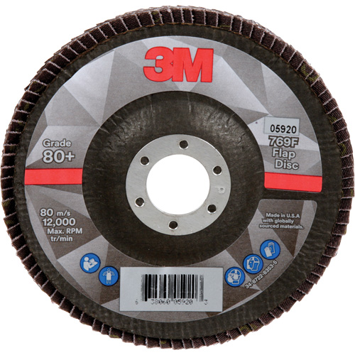 769F Flap Disc, 5" x 7/8", Type 29, 80+ Grit, Ceramic Absolute Business Supply