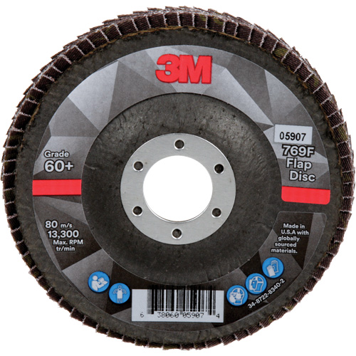 Disque &agrave; lamelles &agrave; changement rapide 769F, 4-1/2" x 7/8", Type 29, Grain 60+, C&eacute;ramique Absolute Business Supply