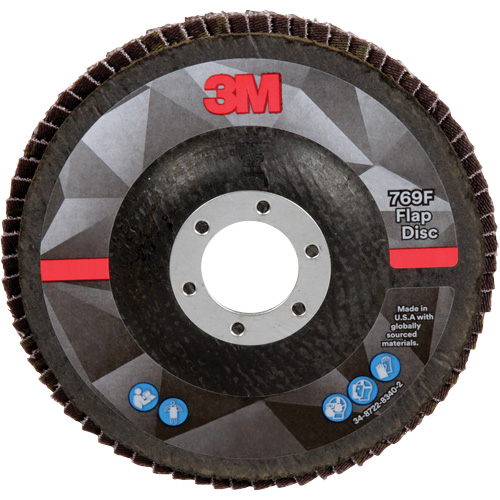 769F Quick Change Flap Disc, 5" x 7/8", Type 27, 40+ Grit, Ceramic Absolute Business Supply