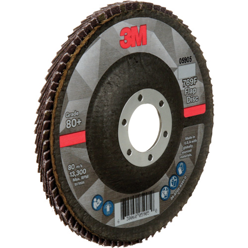 769F Quick Change Flap Disc, 4-1/2" x 7/8", Type 27, 80+ Grit, Ceramic Absolute Business Supply