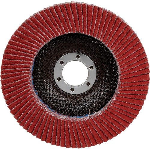 Disque &agrave; lamelles 969F Cubitron II , 5" x 7/8", Type 27, Grain 40+, C&eacute;ramique Absolute Business Supply