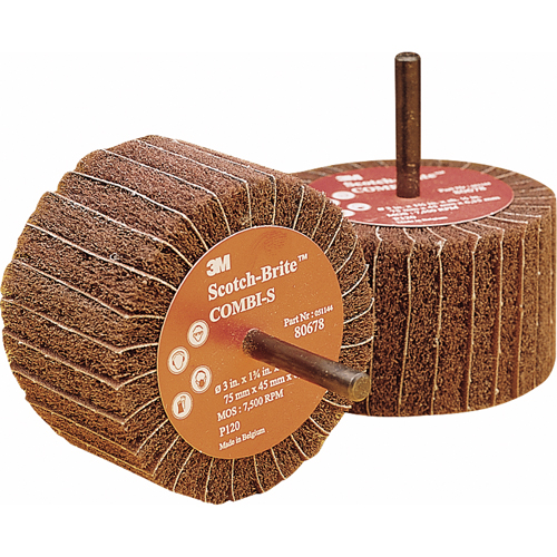 Meules combin&eacute;es, 3" dia. x 1-3/4" la, Arbre 1/4", Oxyde d'aluminium Absolute Business Supply