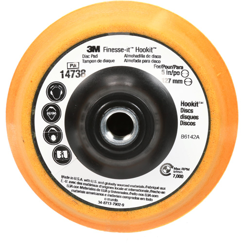 Finesse-it Hookit Disc Pad, 5" Dia. Absolute Business Supply