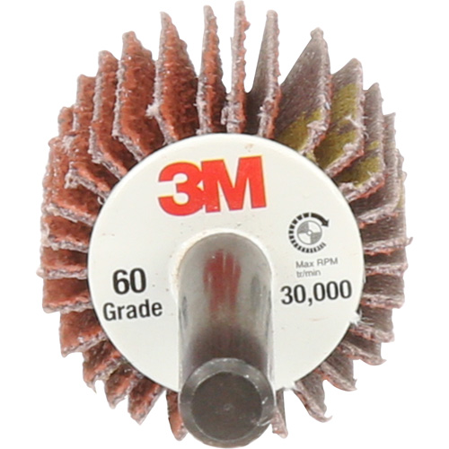 Flap Disc 747D, Aluminum Oxide/Ceramic, 60X Grit, 1" x 1" x 1/4" Absolute Business Supply